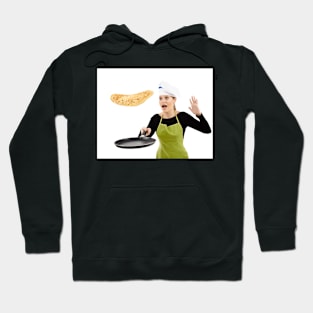 Cook about to drop a flipping pancake Hoodie